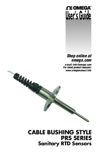 Thumbnail of document Manual - PRS-3 Integral Cable RTD Probes w/ A Accuracy Sanitary